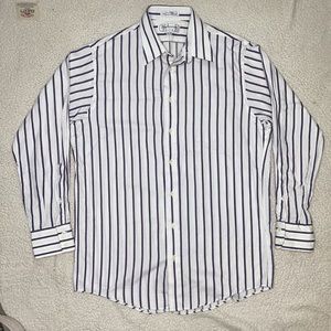 Burberry Striped Long Sleeve Button Down Dress Shirt: Size 15.5x35
